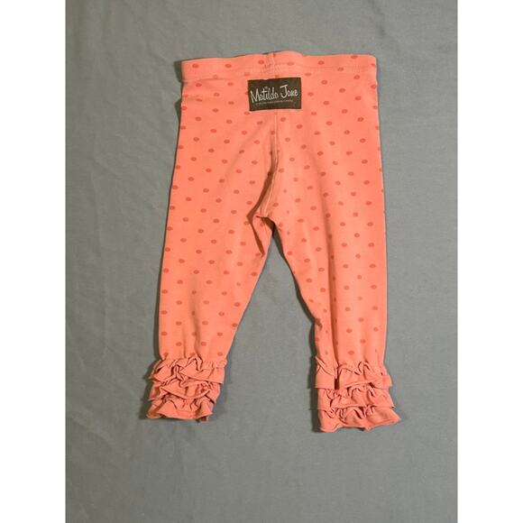 Matilda Jane Pink PolkaDot Girls 18 Month Leggings - Picture 2 of 3